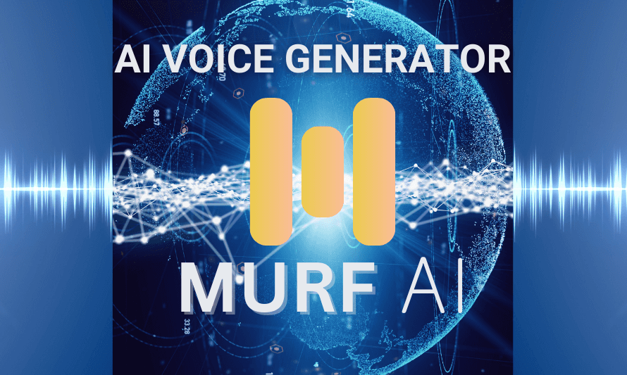 Microphones juxtaposed with a digital waveform, symbolizing the fusion of traditional voiceovers and AI technology in Murf AI.